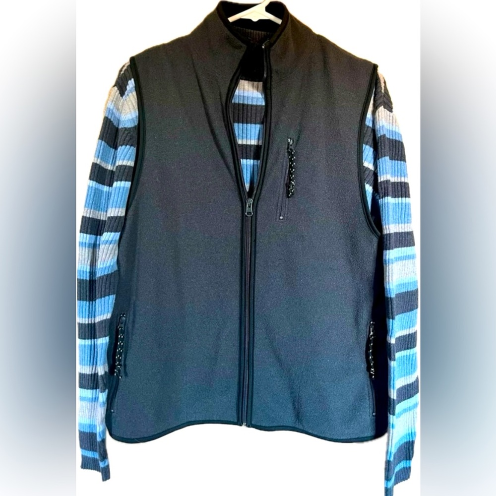 Vintage Vest & Mock turtleneck bundle. Shirt size XL, Vest size Large